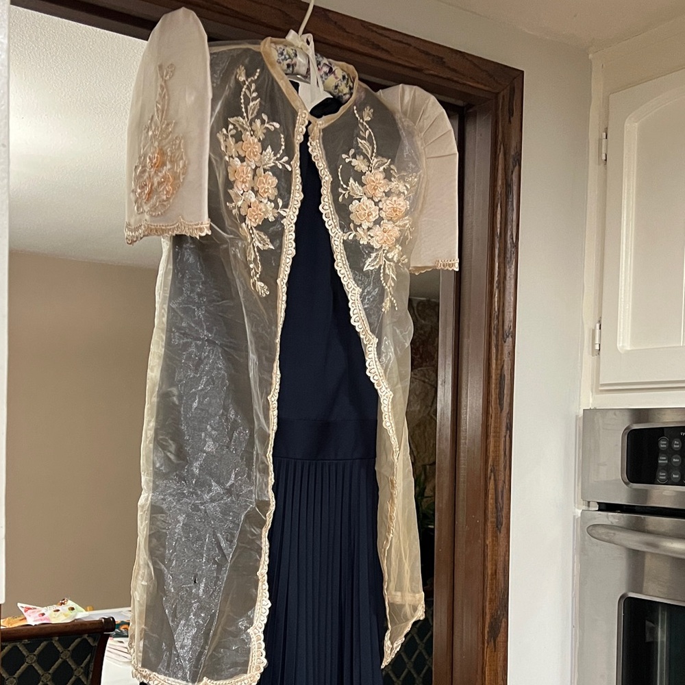 Elegant Sheer Embroidered Bolero